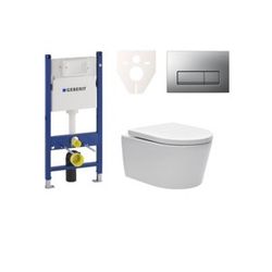 Závěsný WC set do lehkých stěn / předstěnová SAT Brevis SIKOGES7W8