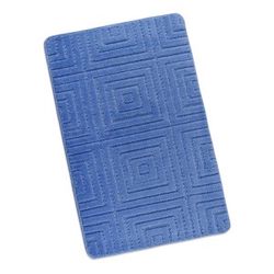 Bellatex Koupelnová předložka Standard Čtverce sv. modrá, 60 x 100 cm