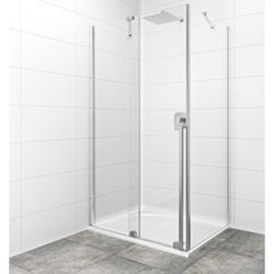 Sprchová zástěna walk-in Walk-In / Dveře 110x80 cm SAT Walk-in Xmotion SATBWIXM110STE80