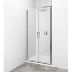 Sprchové dveře 90x195 cm SAT TEX chrom lesklý SIKOTEXL90CRT