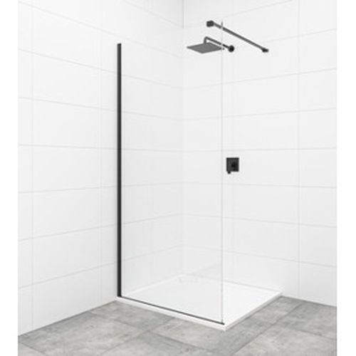 Sprchová zástěna Walk-In 110 cm s profilem a zavětrováním SAT Walk-in černá SATBWI110PRC