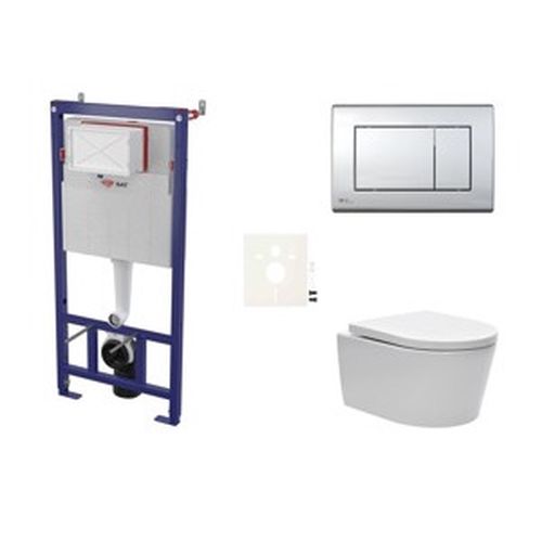 Závěsný wc set do lehkých stěn / předstěnová SAT Brevis SIKOSSBR21K