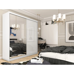 Kvalitní Šatní Skříň Viviana 200 cm Bílá