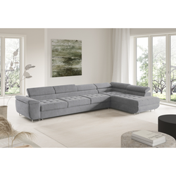 Rohová rozkládací sedací souprava BENJAMIN 155 XL Pravá Šedá IV