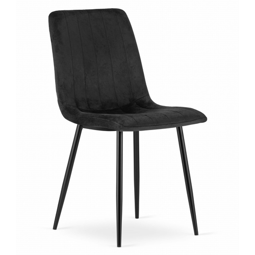 Jídelní židle LAVA - černá/černé nohy