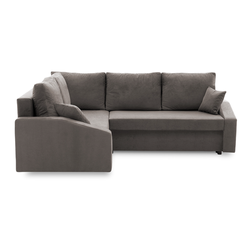 Rohová rozkládací sedací souprava GRANDE PLUS - mikro Levá Šedá