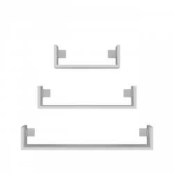 Set tří poliček MOBI 3P - bílá