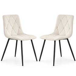 Set 2 ks čalouněných židlí MILO - béžová