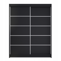 Šatní skříň CAMINO IV šířka 150 cm - černá