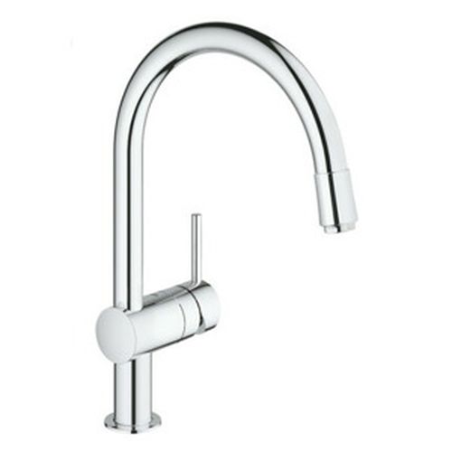 Dřezová baterie Grohe Minta s vytahovací sprškou chrom 3291800E