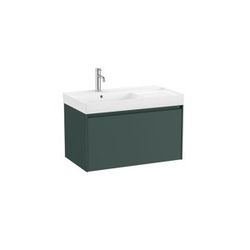 Koupelnová skříňka s umyvadlem Roca ONA 80x50,5x46 cm zelená mat ONA801ZZML
