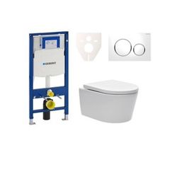 Závěsný WC set do lehkých stěn / předstěnová SAT Brevis SIKOGES3W4