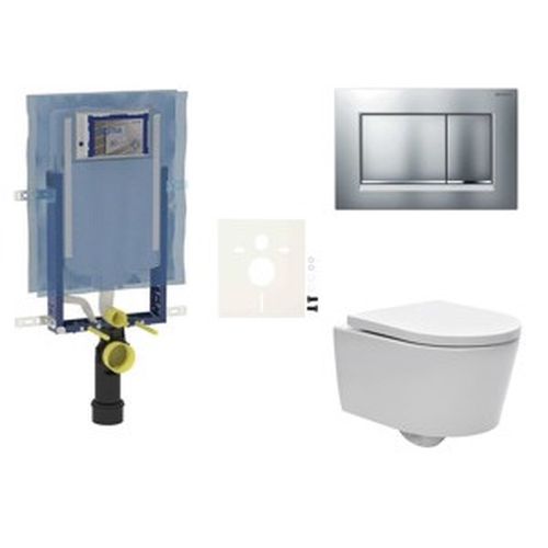 Závěsný WC set Geberit k zazdění + WC SAT Brevis SIKOGEZBRES30