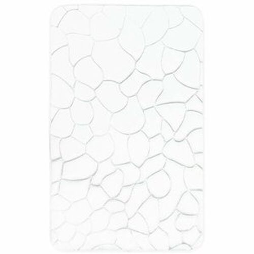 VOPI Koupelnová předložka s paměťovou pěnou Kameny bílá, 50 x 80 cm