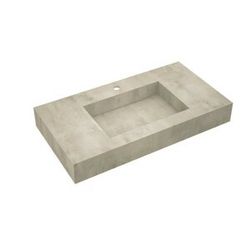 Deska se zabudovaným umyvadlem Salgar Compakt 90x12x51 cm beton 87248