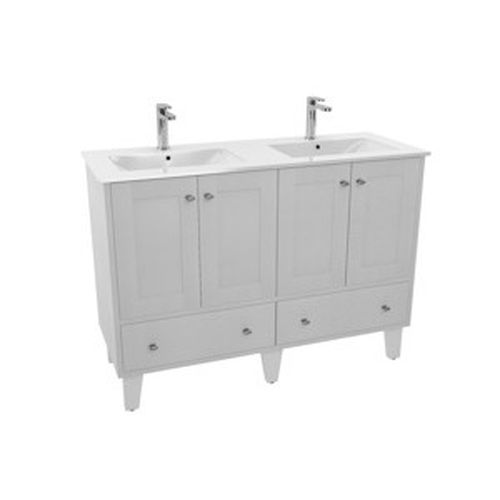 Koupelnová skříňka s dvojumyvadlem Naturel Provence 120x46 cm bílá PROVENCE120BT