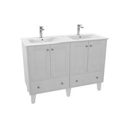 Koupelnová skříňka s dvojumyvadlem Naturel Provence 120x46 cm bílá PROVENCE120BT