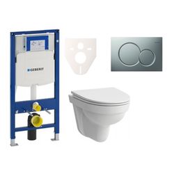 Cenově zvýhodněný závěsný WC set Geberit do lehkých stěn / předstěnová montáž+ WC Laufen Laufen Pro Nordic SIKOGES3H3