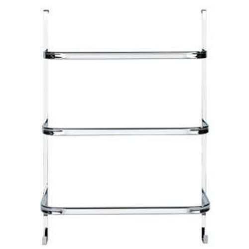 Stříbrný samodržící věšák na ručníky Wenko Towel Holder Chrome, 21 x 54 cm