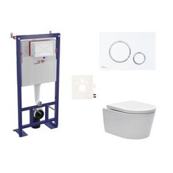 Závěsný wc set do lehkých stěn / předstěnová SAT Brevis SIKOSSBR76