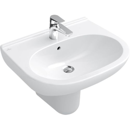 Umyvadlo Villeroy & Boch O.Novo 55x45 cm otvor pro baterii uprostřed 51605501