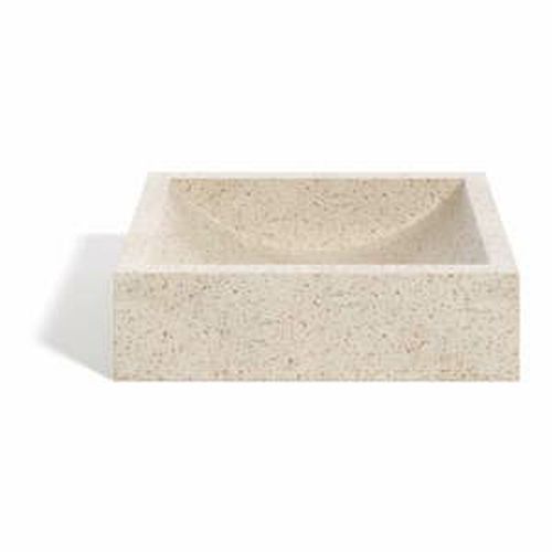 Umyvadlo z terrazzo Kave Home Sunday, 40 x 45 cm