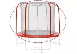 Sada krytu pružin a rukávů pro trampolínu 244 cm - červená | 19000773