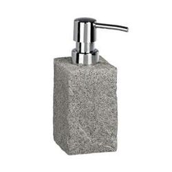 Šedý dávkovač mýdla Wenko Granite, 210 ml