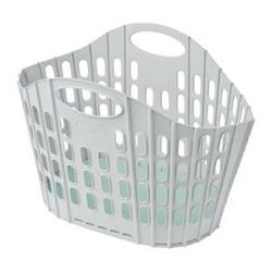 Šedo-zelený složitelný koš na prádlo Addis Flat Folding Laundry Basket