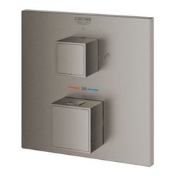 Termostat Grohe Grohtherm Cube bez podomítkového tělesa kartáčovaný Hard Graphite 24155AL0