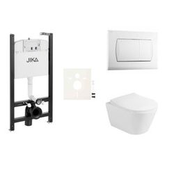 Závěsný WC set Jika do lehkých stěn / předstěnová + WC Glacera Ava SIKOJSAVA1