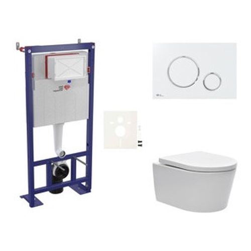 Závěsný wc set do lehkých stěn / předstěnová SAT Brevis SIKOSSBR70