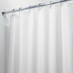 Bílý sprchový závěs iDesign, 200 x 180 cm