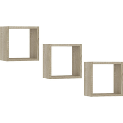 Set tří poliček SCIENNA - dub sonoma