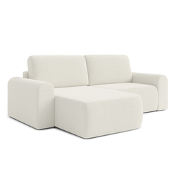 Rozkládací rohová sedací souprava BORELLO Levá Béžová