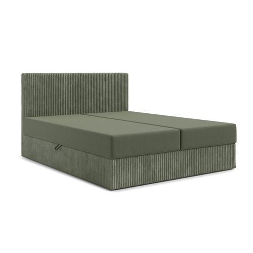 Čalouněná postel MOE s úložným prostorem 140x200 cm Zelená