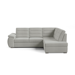 Rohová sedací souprava ASPEN Pravá Šedá II