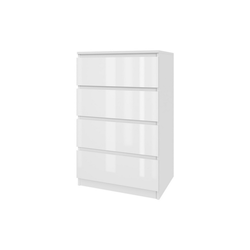 Komoda 60/4 - bílý lesk