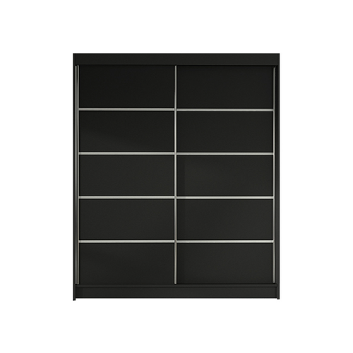 Šatní skříň LINO IV šířka 120 cm- černá