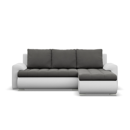 Rozkládací rohová sedací souprava TOKIO VI Pravá Šedá/bílá II