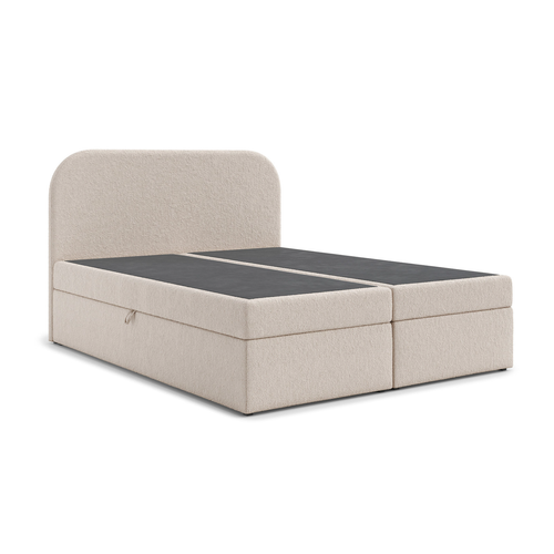 Čalouněná postel LARO s úložným prostorem 140x200 cm Hnědá