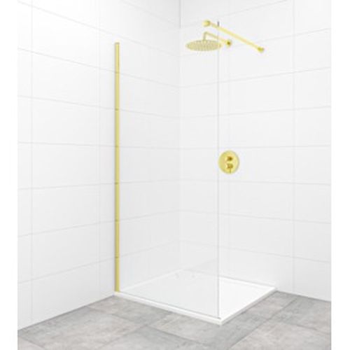 Sprchová zástěna Walk-in 120 cm SAT v barvě profilu zlatá lesk SATBWI120PRZ