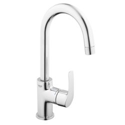 Vysoká umyvadlová baterie Grohe Eurosmart New s výpustí chrom 23537002