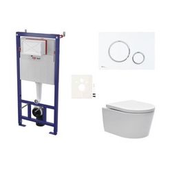 Závěsný wc set do lehkých stěn / předstěnová SAT Brevis SIKOSSBR76K