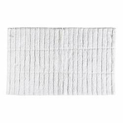 Bílá bavlněná koupelnová předložka Zone Tiles, 80 x 50 cm