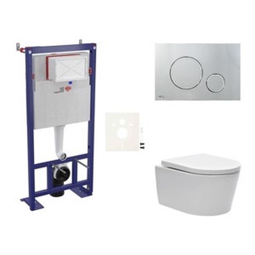 Závěsný wc set do lehkých stěn / předstěnová SAT Brevis SIKOSSBR71