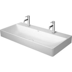 Dvojumyvadlo Duravit DuraSquare 100x47 cm dva otvory pro baterii 2353100043