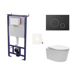 Závěsný WC set do lehkých stěn / předstěnová SAT Brevis SIKOSSBR78K