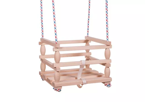 KBT Houpačka Baby CANVAS červenobílá