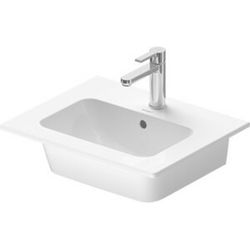 Duravit ME by Starck - Nábytkové umyvadlo 530x430 mm, s WonderGliss, bílá